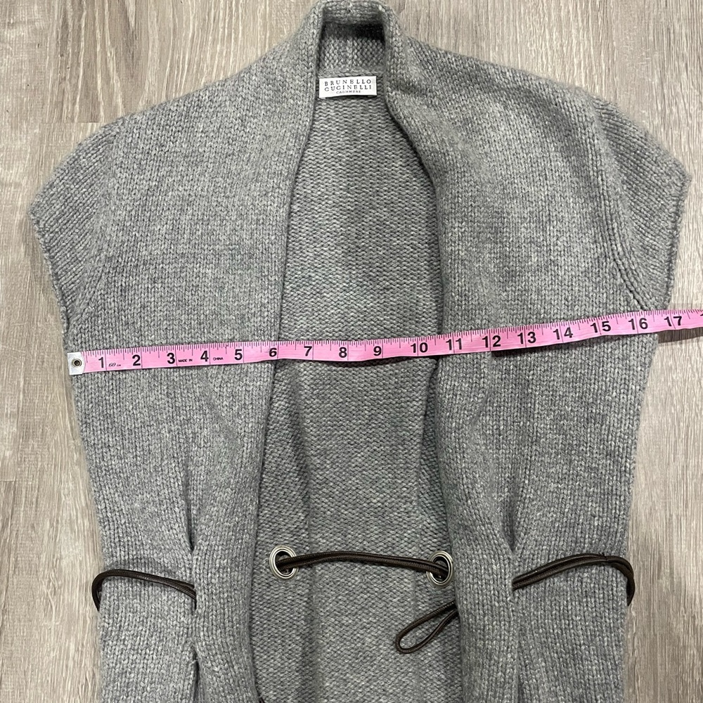 Brunello Cucinelli Cashmere Gray Women's Sweater Cardigan Size XS - Picture 7 of 10